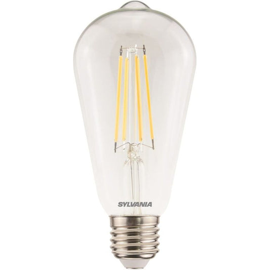 Sylvania LED Retro ST64 Lamp Clear 806 Lumen E27 ES