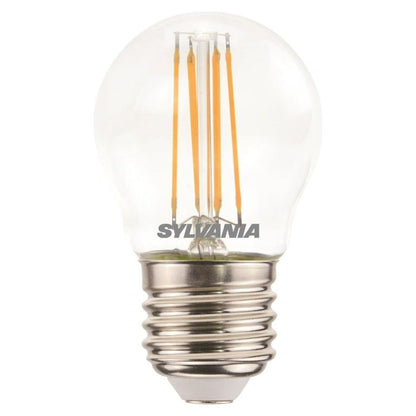 Sylvania LED Retro Ball Lamp Clear 470 Lumen E27 ES - Warm White