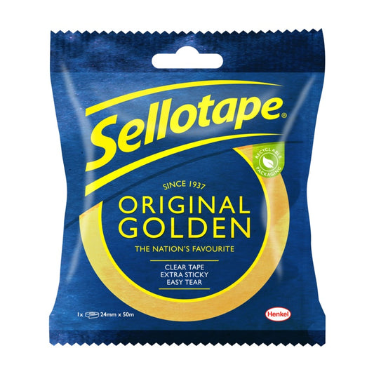 Sellotape Original Golden Tape 24mm x 50m