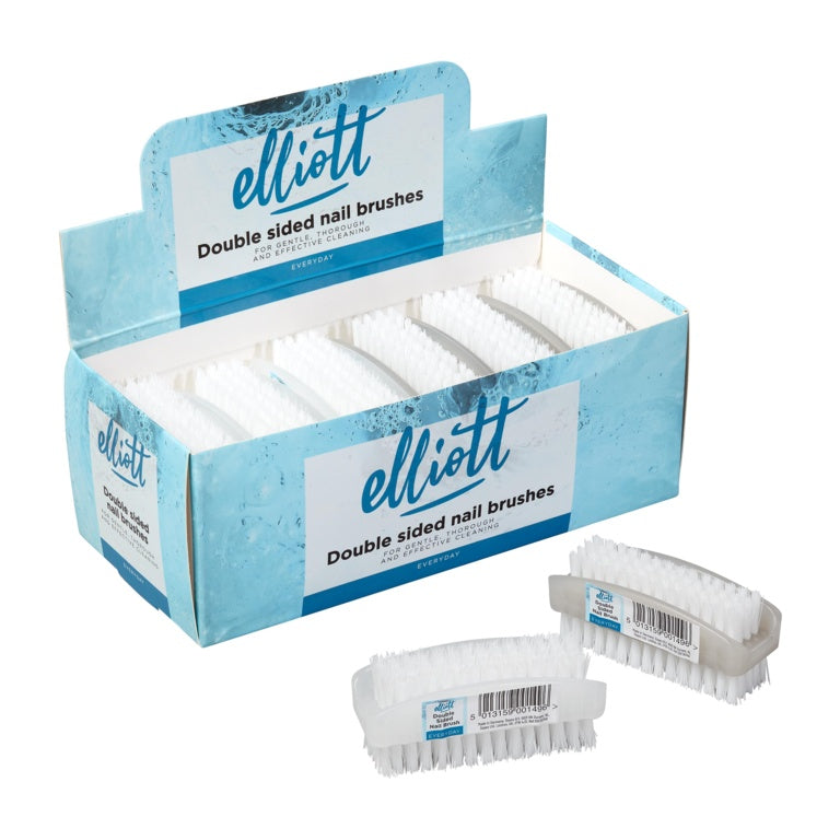 Elliott Double Sided Nail Brush Frosted