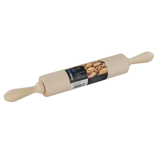 Chef Aid Beechwood Revolving Rolling Pin With Handles