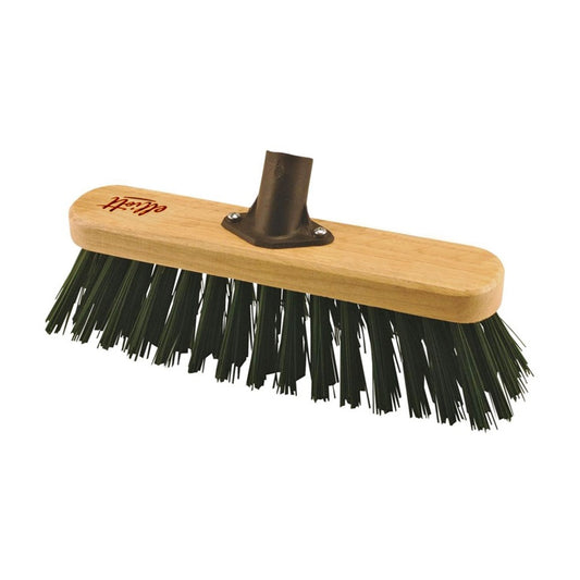 Elliott Wooden Broom Head With Green Stiff Fibres