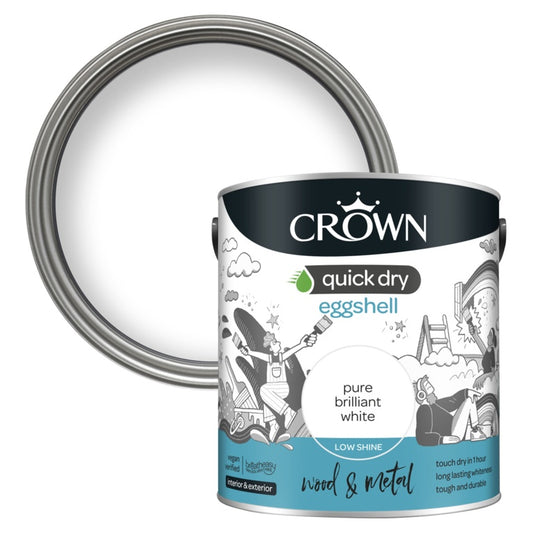 Crown Secado Rápido Cáscara De Huevo Blanco Brillante