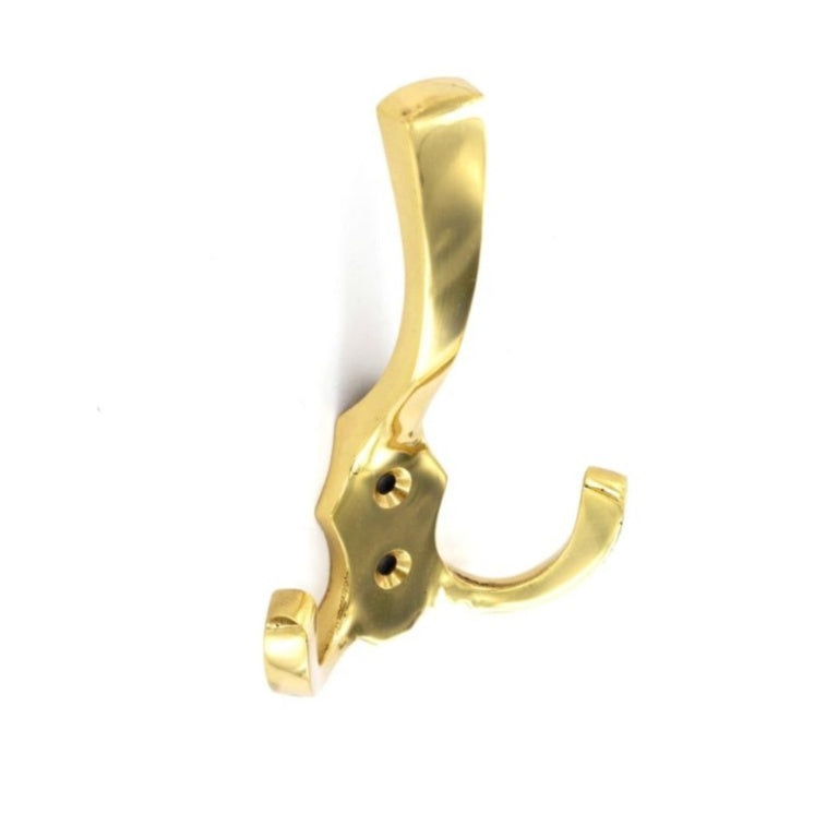 Securit Brass Hat & Twin Coat Hook