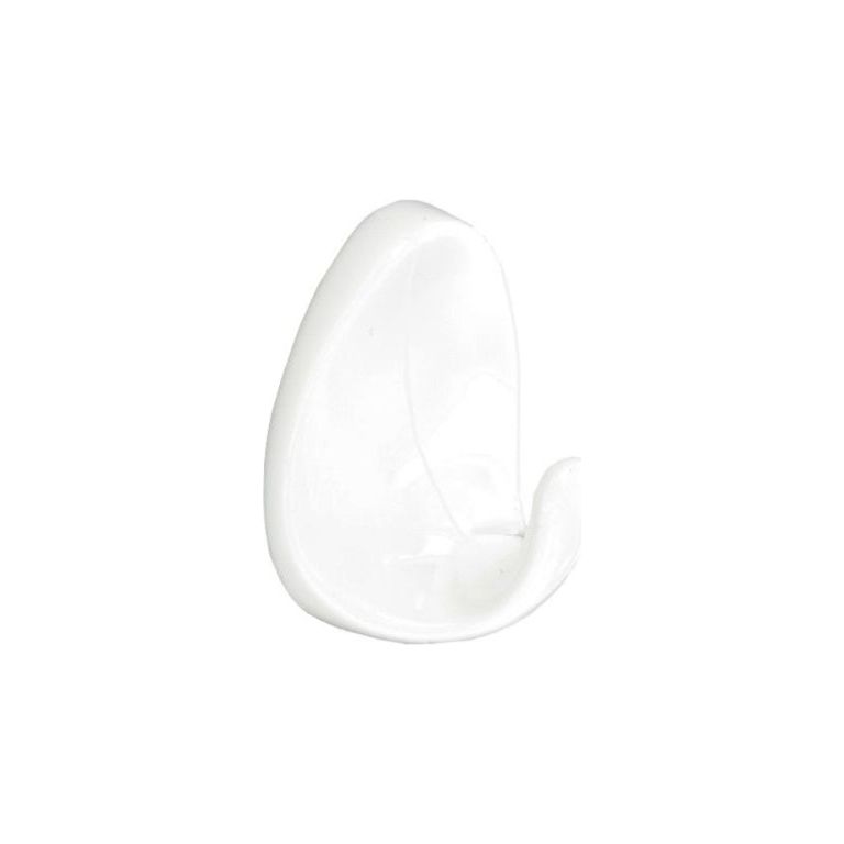 Securit Oval Self-Adhesive Hooks White (4)
