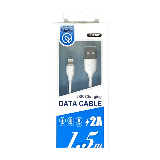 Cable Carga USB Extrastar Iphone Blanco