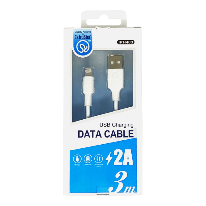 Cable de carga de iluminación Extrastar USB 2.0