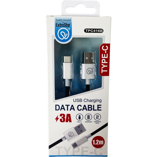 Extrastar Type C Charging Data Cable 1.2m