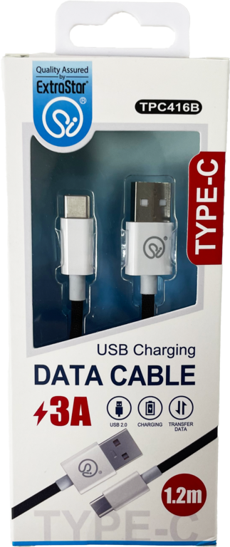 Extrastar Type C Charging Data Cable 1.2m