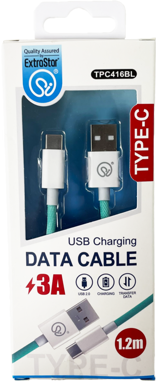 Extrastar Type C Charging Data Cable 1.2m