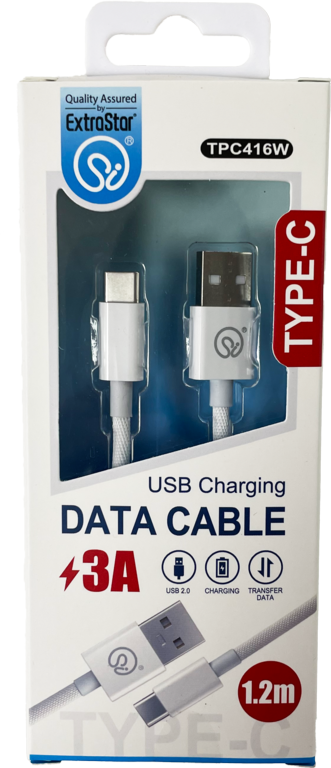 Extrastar Type C Charging Data Cable 1.2m