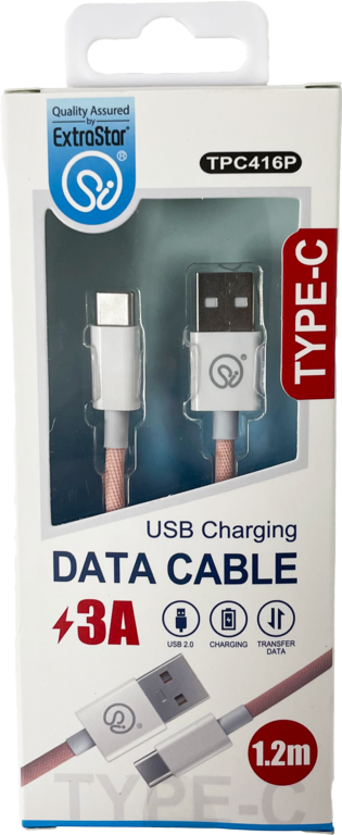 Extrastar Type C Charging Data Cable 1.2m