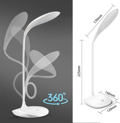 Extrastar Rechargable Dimmable Desk Lamp With Usb