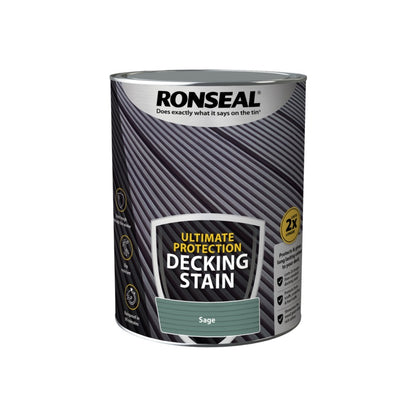 Ronseal Ultimate Protection Decking Stain 5L Sage