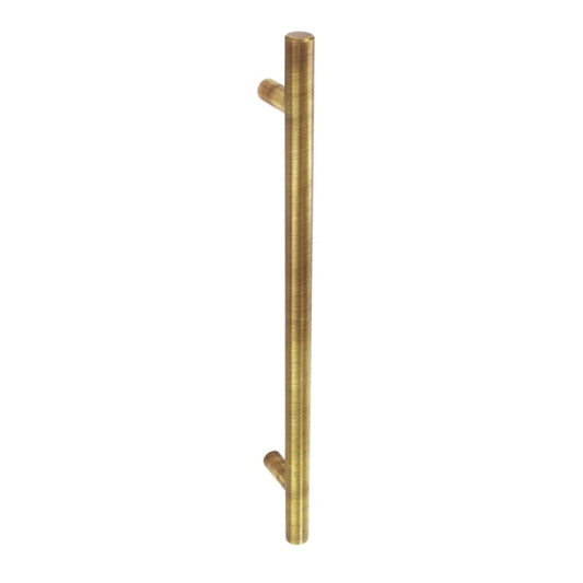 Securit Plain Bar Handle Antique Brass 96mm