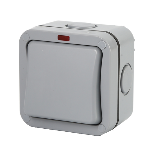 Securlec Single Outdoor Weatherproof Switch 2 Way IP66