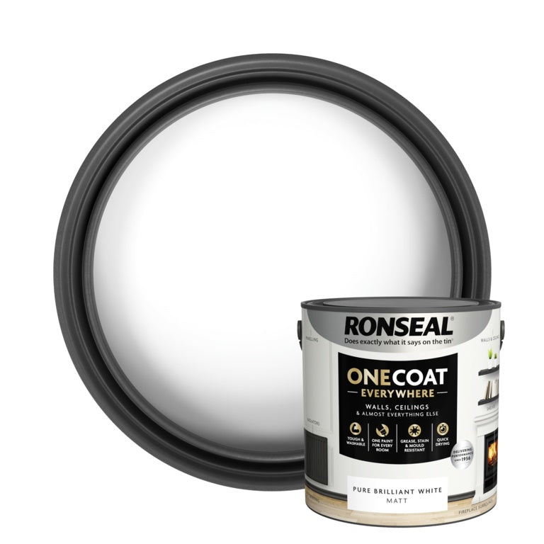 Ronseal Peinture mate One Coat Everywhere 2,5 L