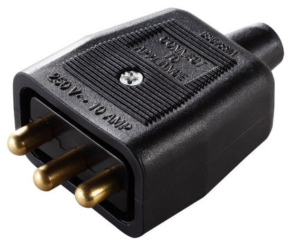 Masterplug 10 Amp 3 Pin Heavy Duty N/Rev Connector