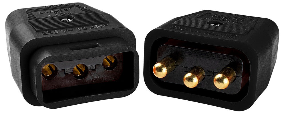 Masterplug 10 Amp 3 Pin Heavy Duty N/Rev Connector