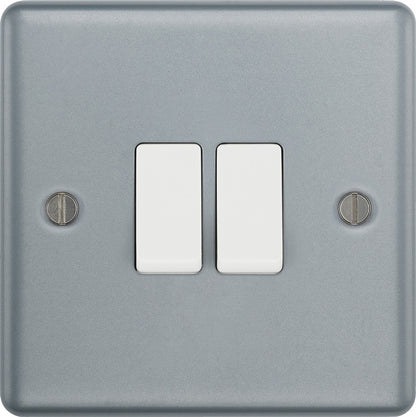 Masterplug Metal Clad Double Socket 16a x 2 Way 20a