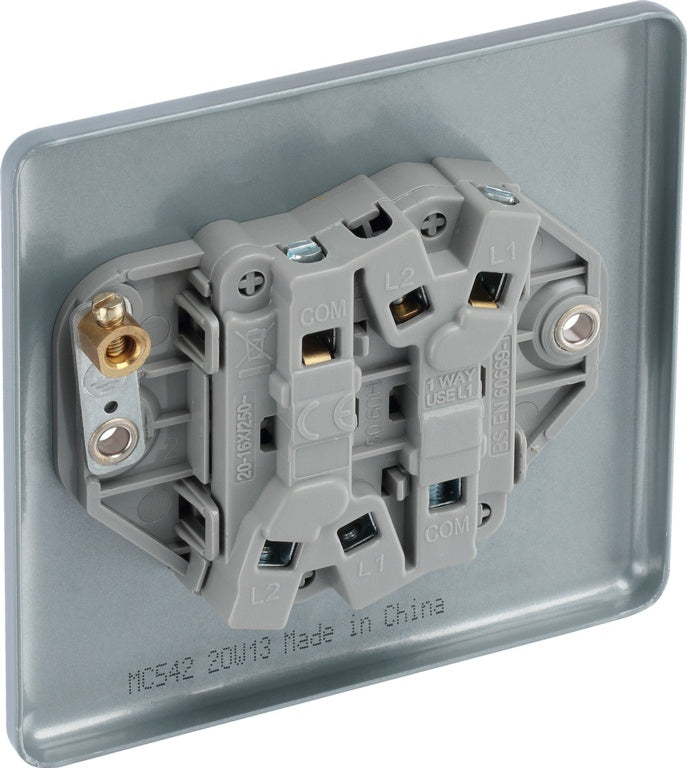 Masterplug Metal Clad Double Socket 16a x 2 Way 20a