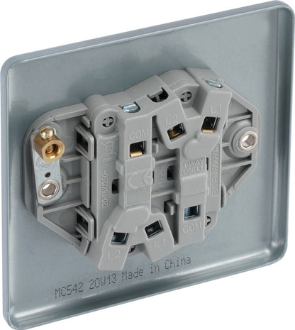 Masterplug Metal Clad Double Socket 16a x 2 Way 20a