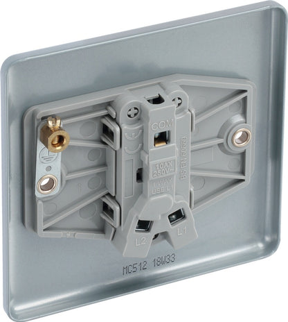 Masterplug Metal Clad Single Socket 16a x 2 Way