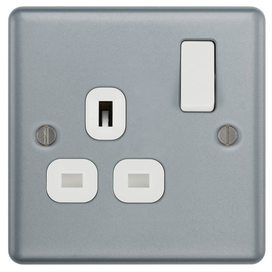 Masterplug Metal Clad Single Power Socket