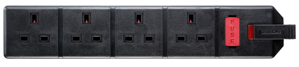 Masterplug 4 Socket 13 Amp Heavy Duty Trailing Socket