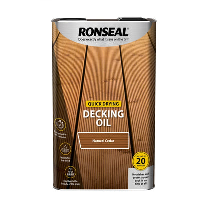 Ronseal Quick Drying Decking Oil 5L