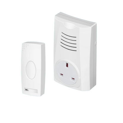 Securlec Plug Through Wireless Doorbell & Chime 100m