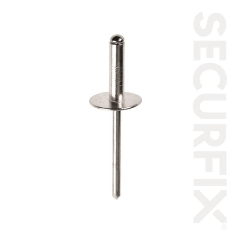Securfix Domehead Rivets Alu/Stl 4.0x14mm