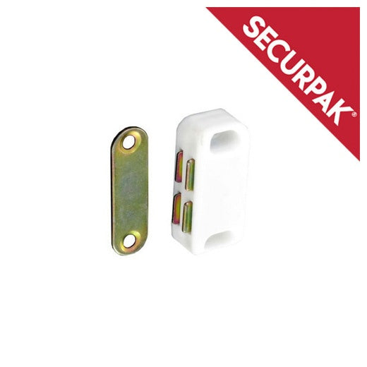 Securpak Magnetic Catch White 30mm