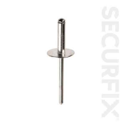 Rivets à tête bombée Securfix Alu/Stl 4.0x18mm