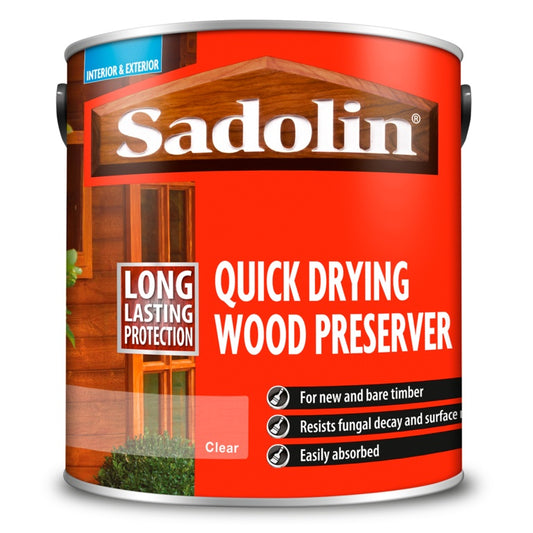 Sadolin Quick Drying Wood Preserver Clear 2.5L