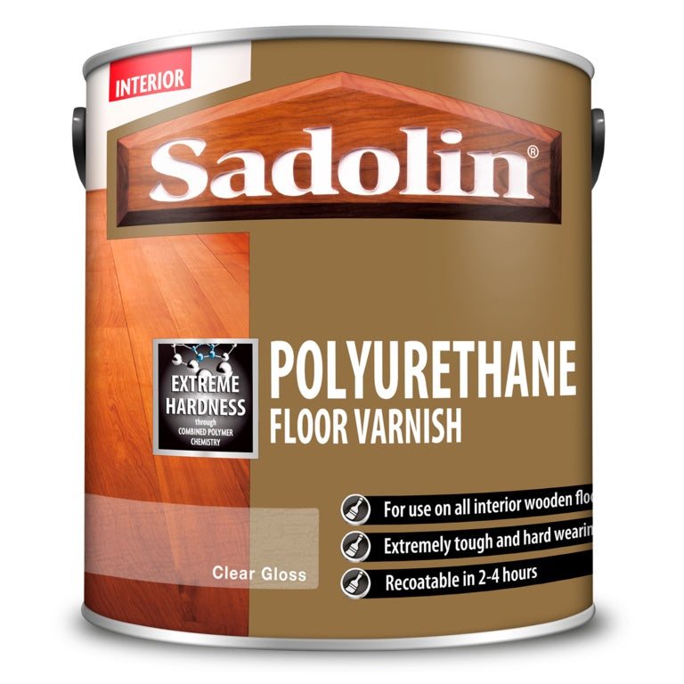 Sadolin Poly Floor Varnish Clear Gloss 2.5L