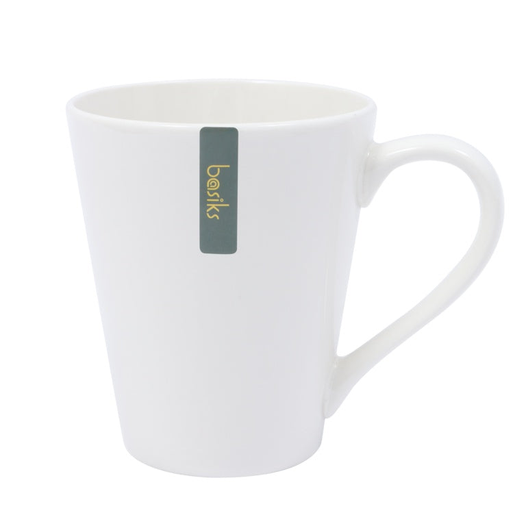 Basiks White Porcelain Cone Mug