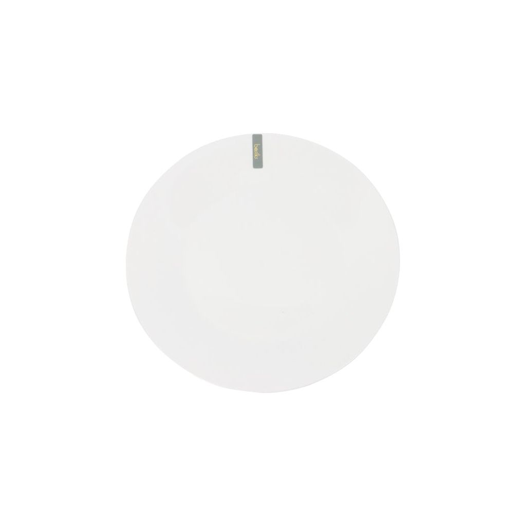 Basiks White Porcelain Dinner Plate