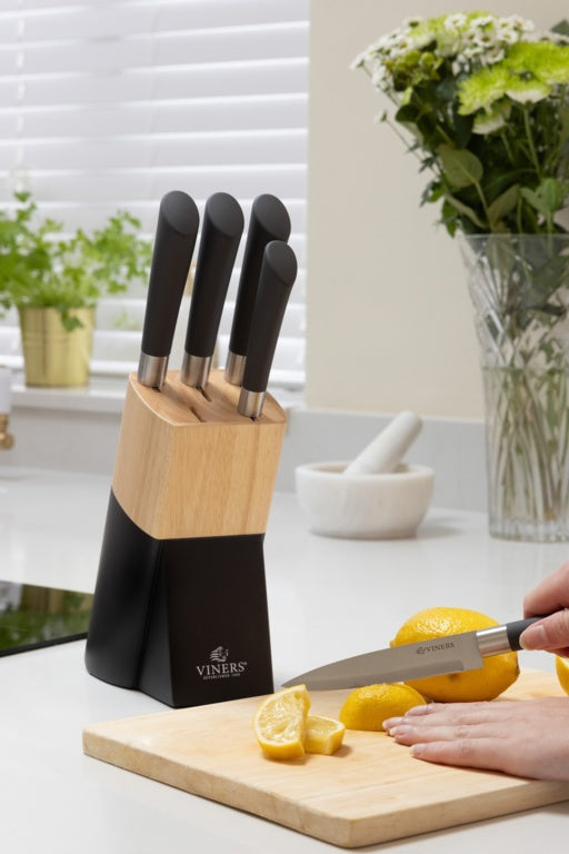 Viners Allure 6-Piece Knife Block Set