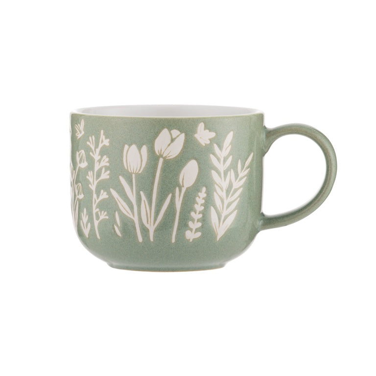 Mason Cash In The Meadow Green Tulip Mug