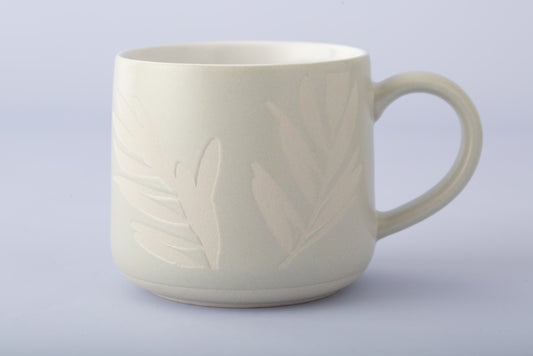 Mason Cash Botanical Olive Leaf Grey Mug