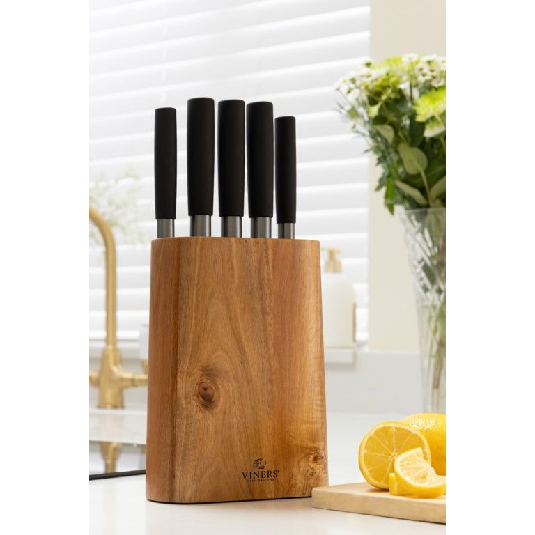 Viners Graphite Knife Block Set Gift Box