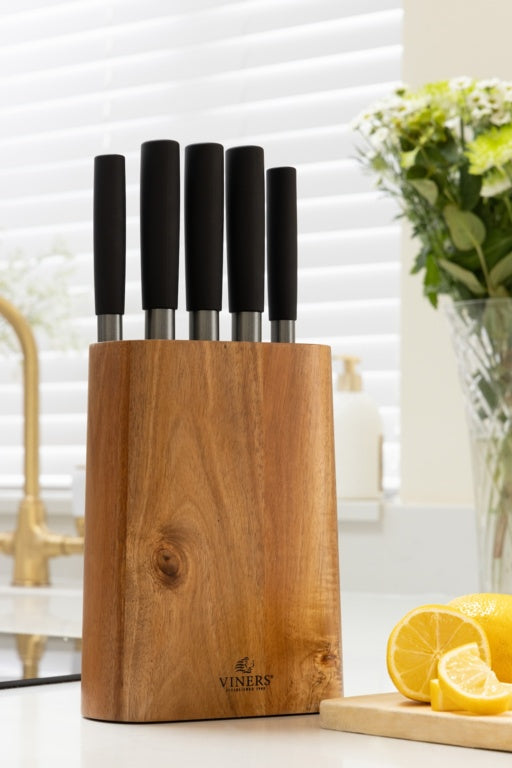 Viners Graphite Knife Block Set Gift Box