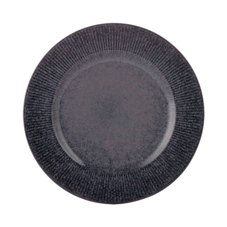 Mason Cash Reactive Linear Black Dinner Plate