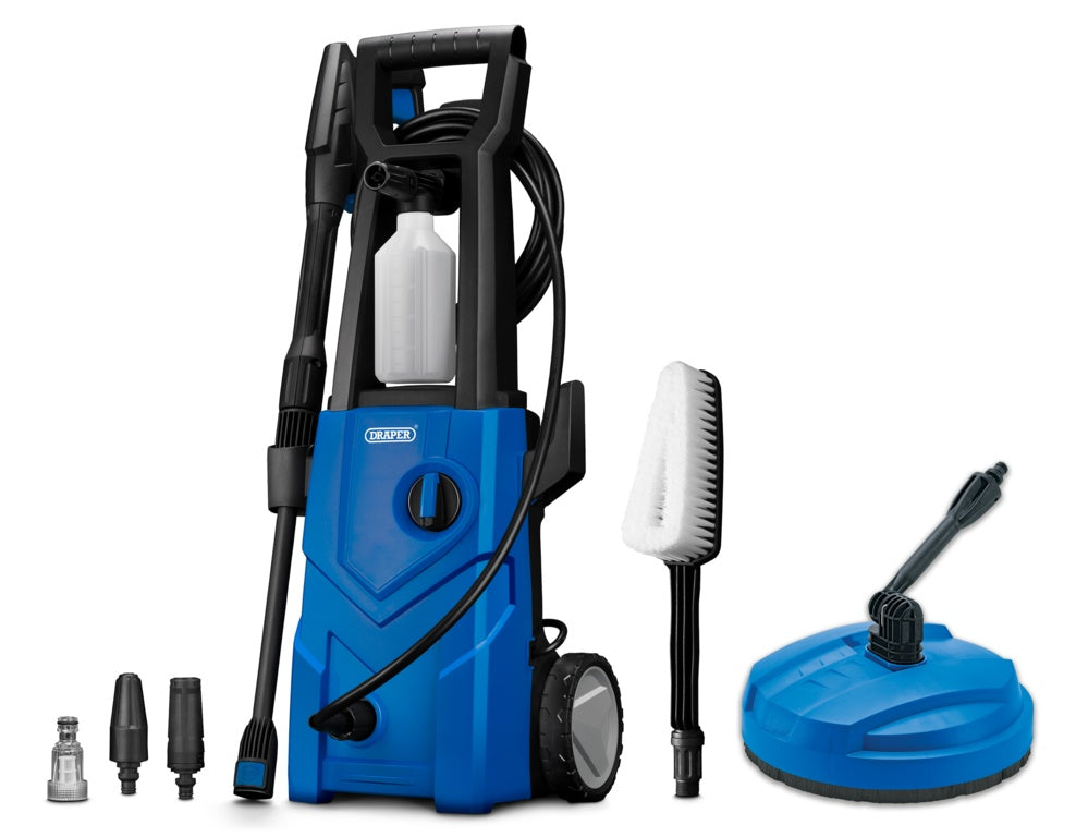 Draper 135 Bar Pressure Washer + Patio Clean