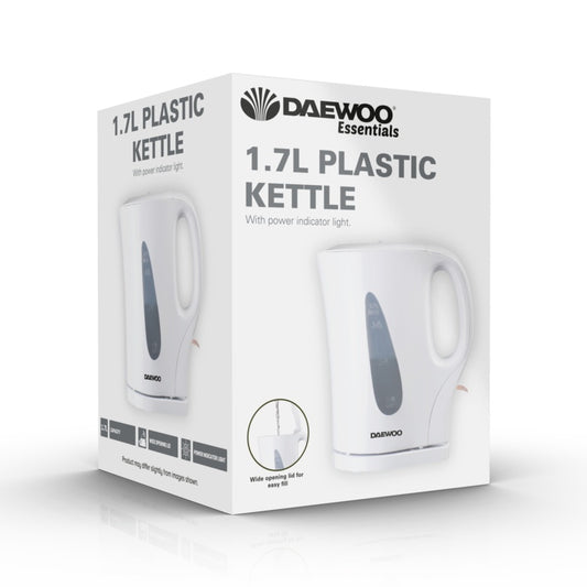 Daewoo White Plastic Kettle