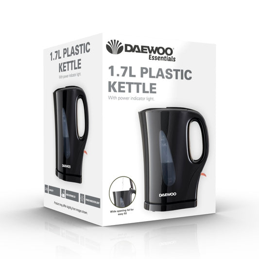 Daewoo Black Plastic Kettle