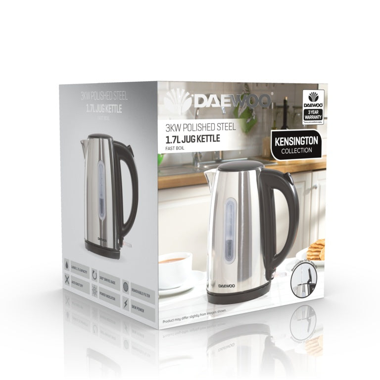 Daewoo Kensington Polish Jug Kettle 3kw