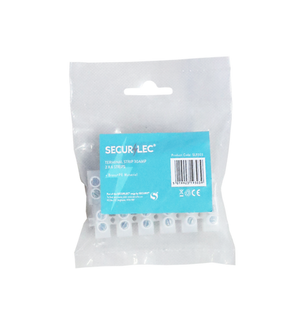 Securlec Terminal Strip 2 x 6 Strips 30A 16mm²