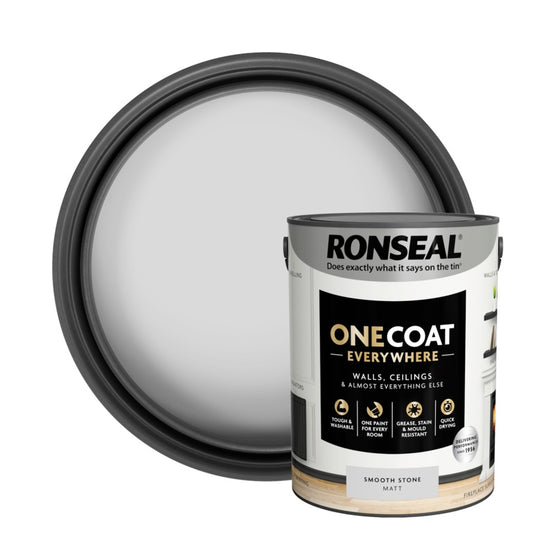 Ronseal One Coat Everywhere Paint Smth Stone Matt